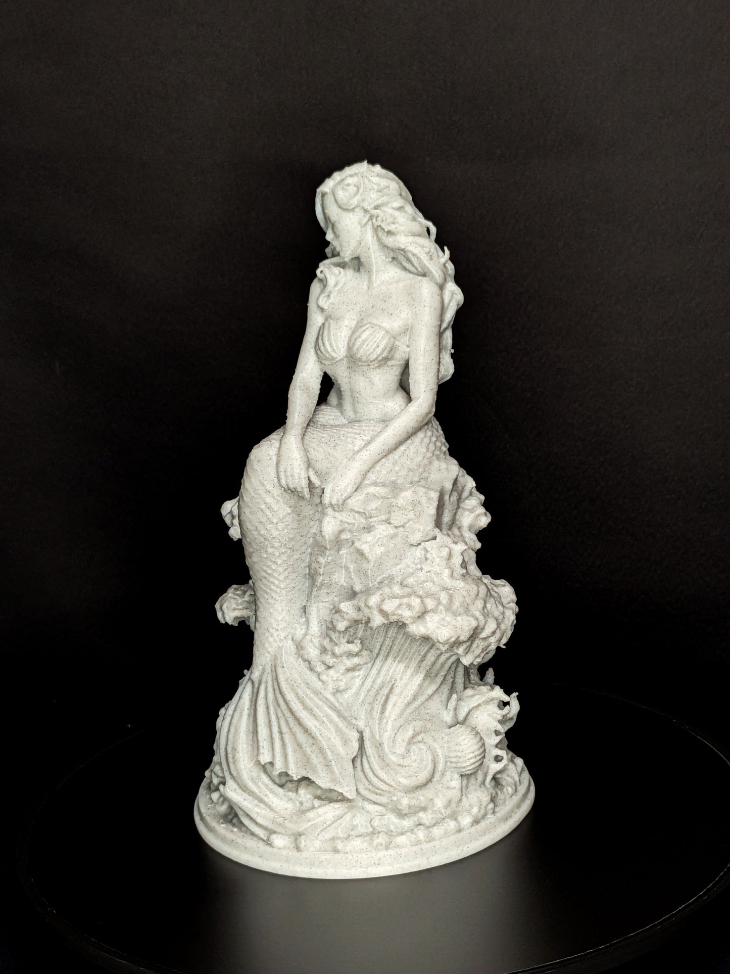 Mermaid Statue - Marble Finish Siren Sculpture