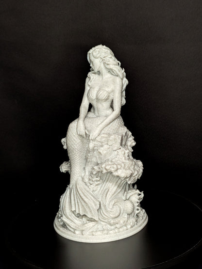 Mermaid Statue - Marble Finish Siren Sculpture