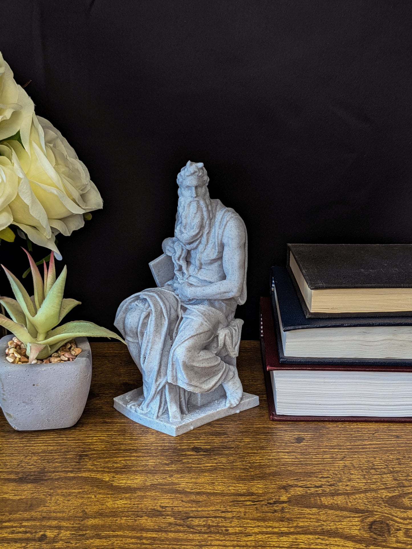 Michelangelo Moses Statue - Marble Style Sculpture