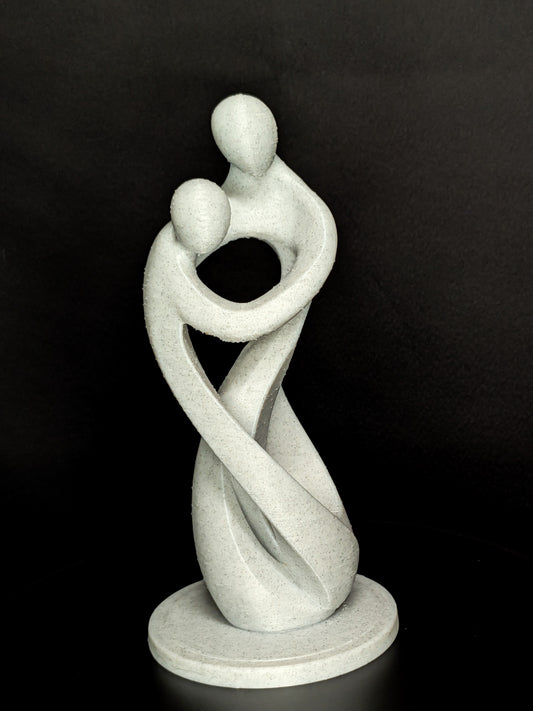 Eternal Embrace Statue - Marble Finish Modern Sculpture