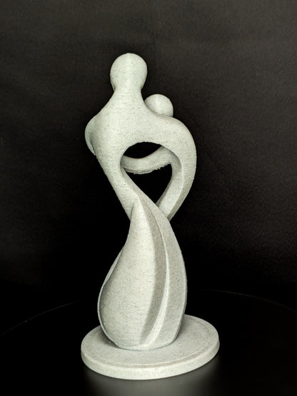 Eternal Embrace Statue - Marble Finish Modern Sculpture