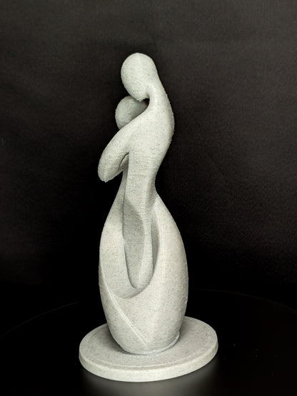 Eternal Embrace Statue - Marble Finish Modern Sculpture