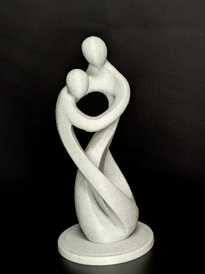 Eternal Embrace Statue - Marble Finish Modern Sculpture