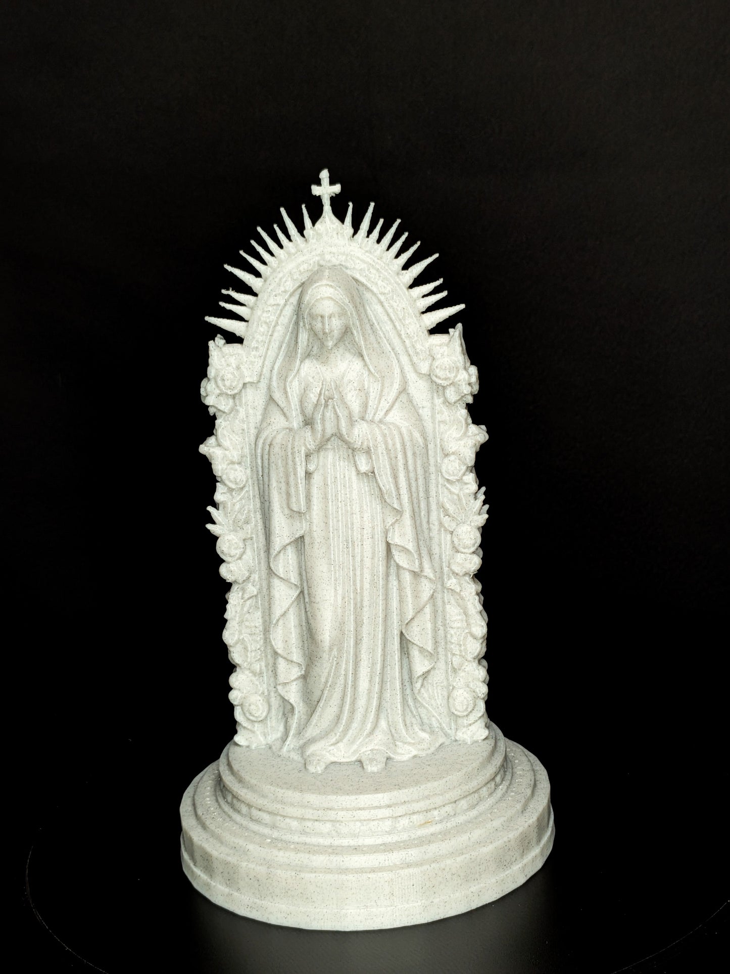Mother Mary Statue - Marble Style Virgin Mary Sculpture