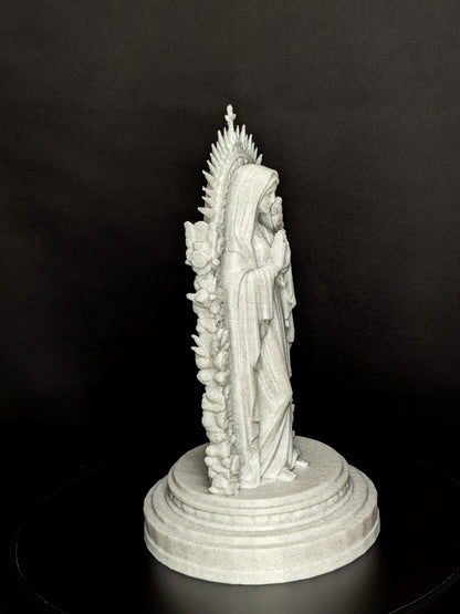 Mother Mary Statue - Marble Style Virgin Mary Sculpture
