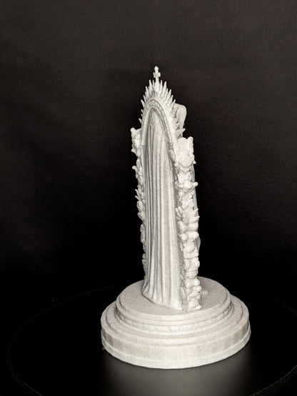Mother Mary Statue - Marble Style Virgin Mary Sculpture