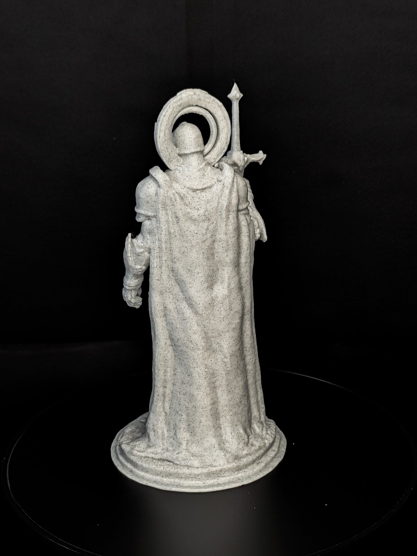 Radiant Paladin Statue - Gold Finish - Fantasy Knight