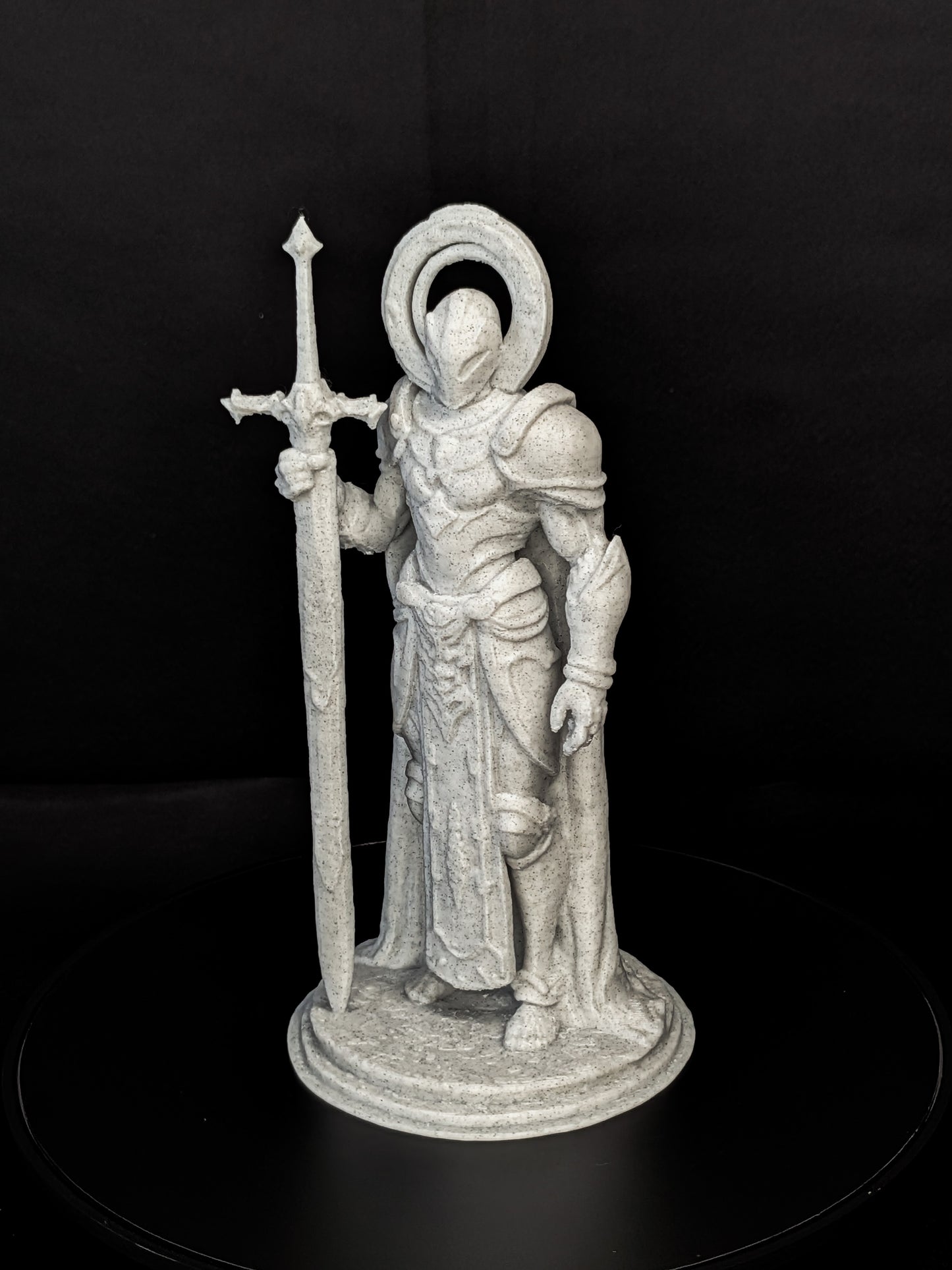 Radiant Paladin Statue - Gold Finish - Fantasy Knight