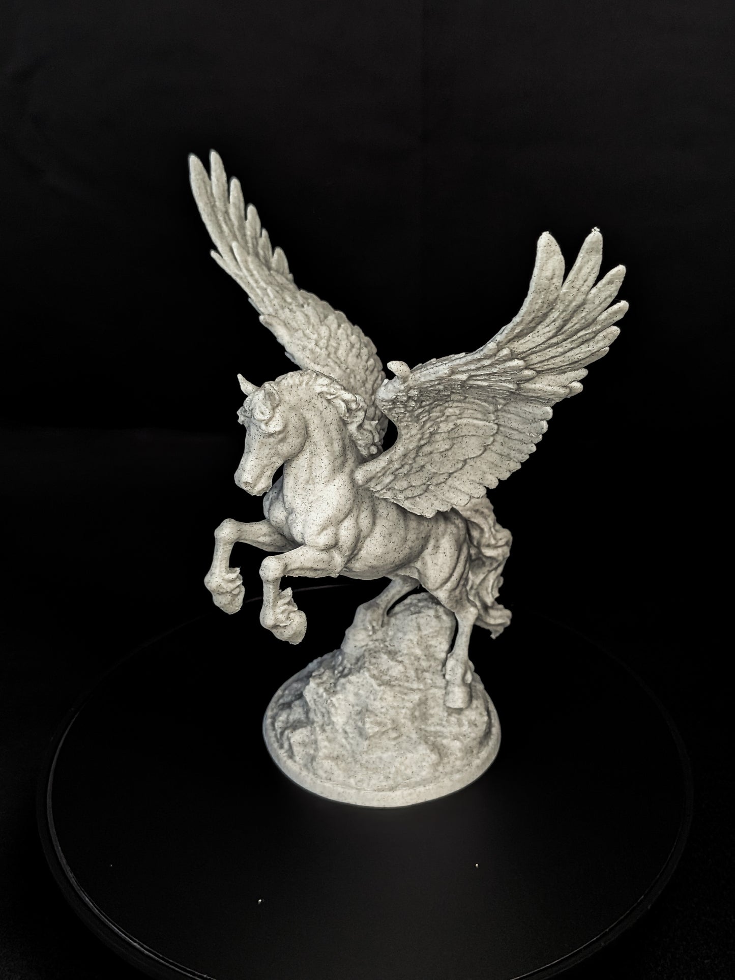 Pegasus Statue - Marble Style Winged Horse Sculpture
