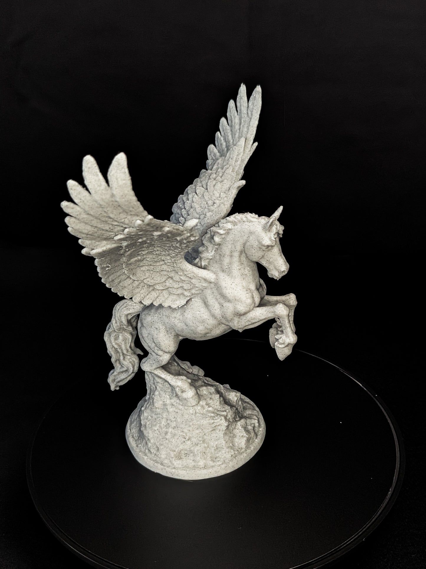 Pegasus Statue - Marble Style Winged Horse Sculpture
