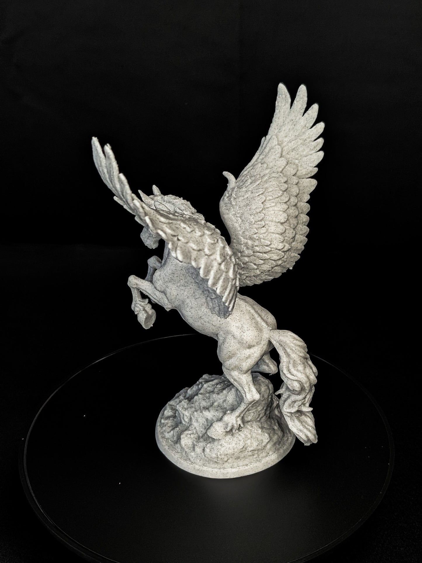 Pegasus Statue - Marble Style Winged Horse Sculpture
