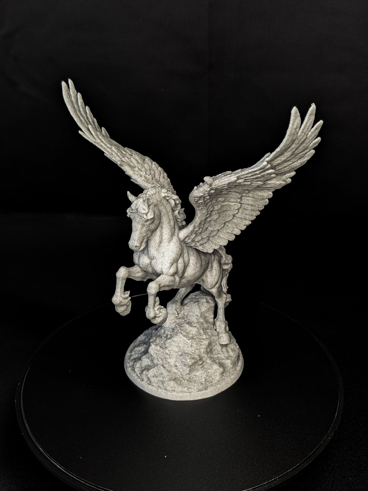 Pegasus Statue - Marble Style Winged Horse Sculpture