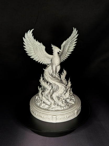 Phoenix Statue - Marble Style Mythology Sculpture