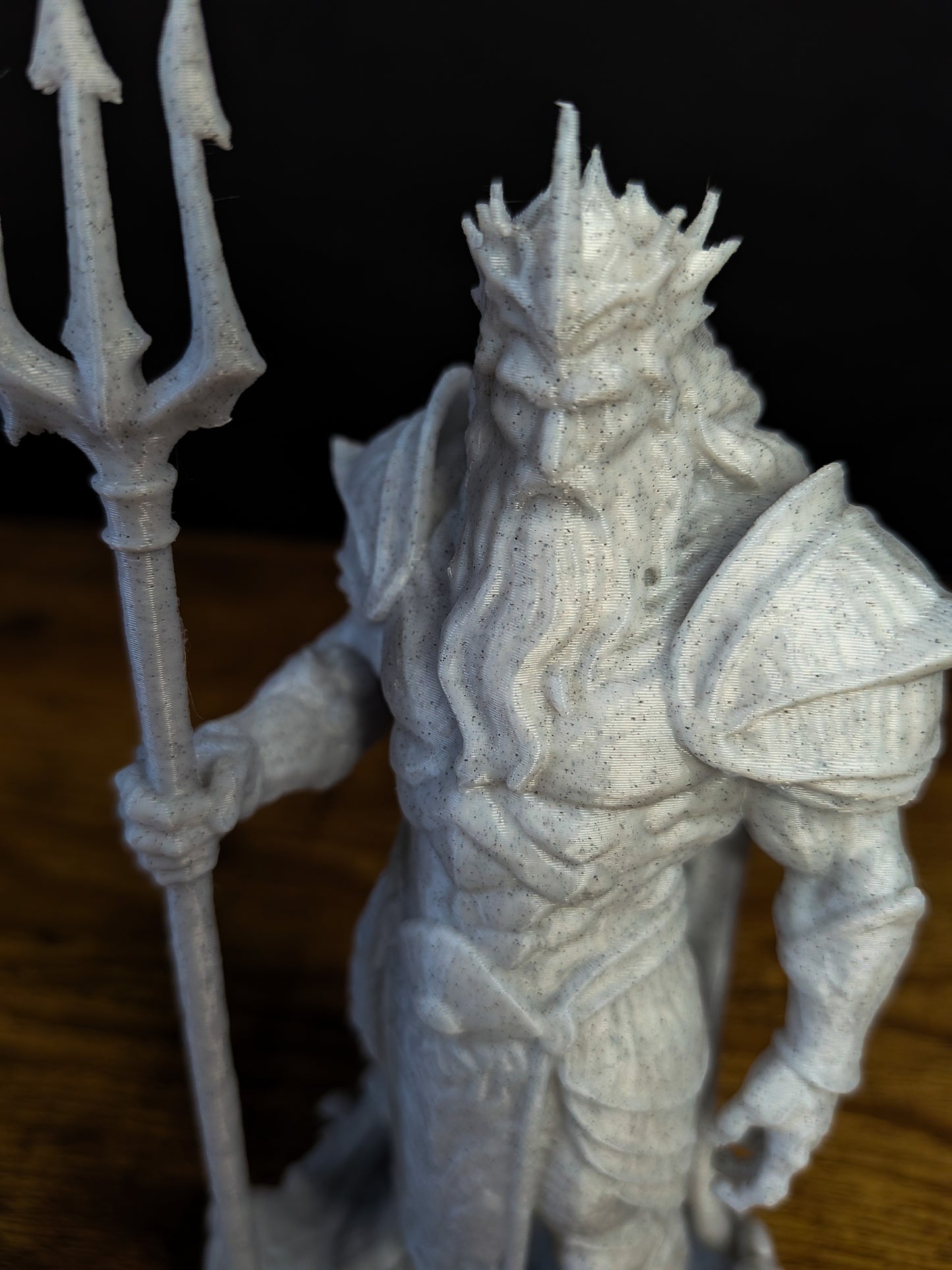 Poseidon Sea King Statue - Marble Finish Mythology Sculpture