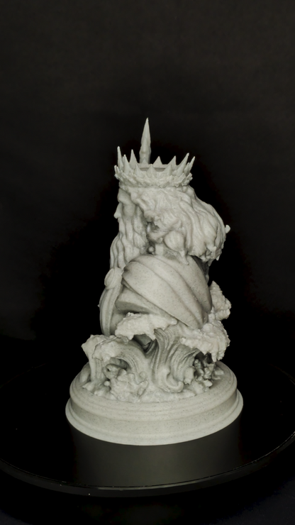 Poseidon Bust Statue - Marble Style Greek God Sculpture