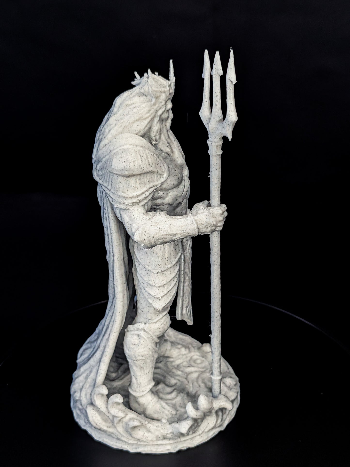 Poseidon Sea King Statue - Marble Finish Mythology Sculpture