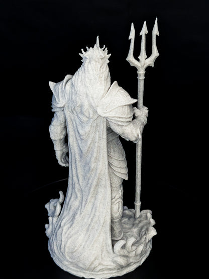 Poseidon Sea King Statue - Marble Finish Mythology Sculpture
