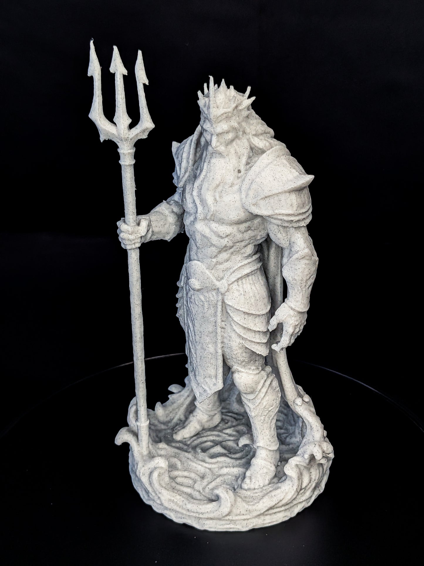 Poseidon Sea King Statue - Marble Finish Mythology Sculpture