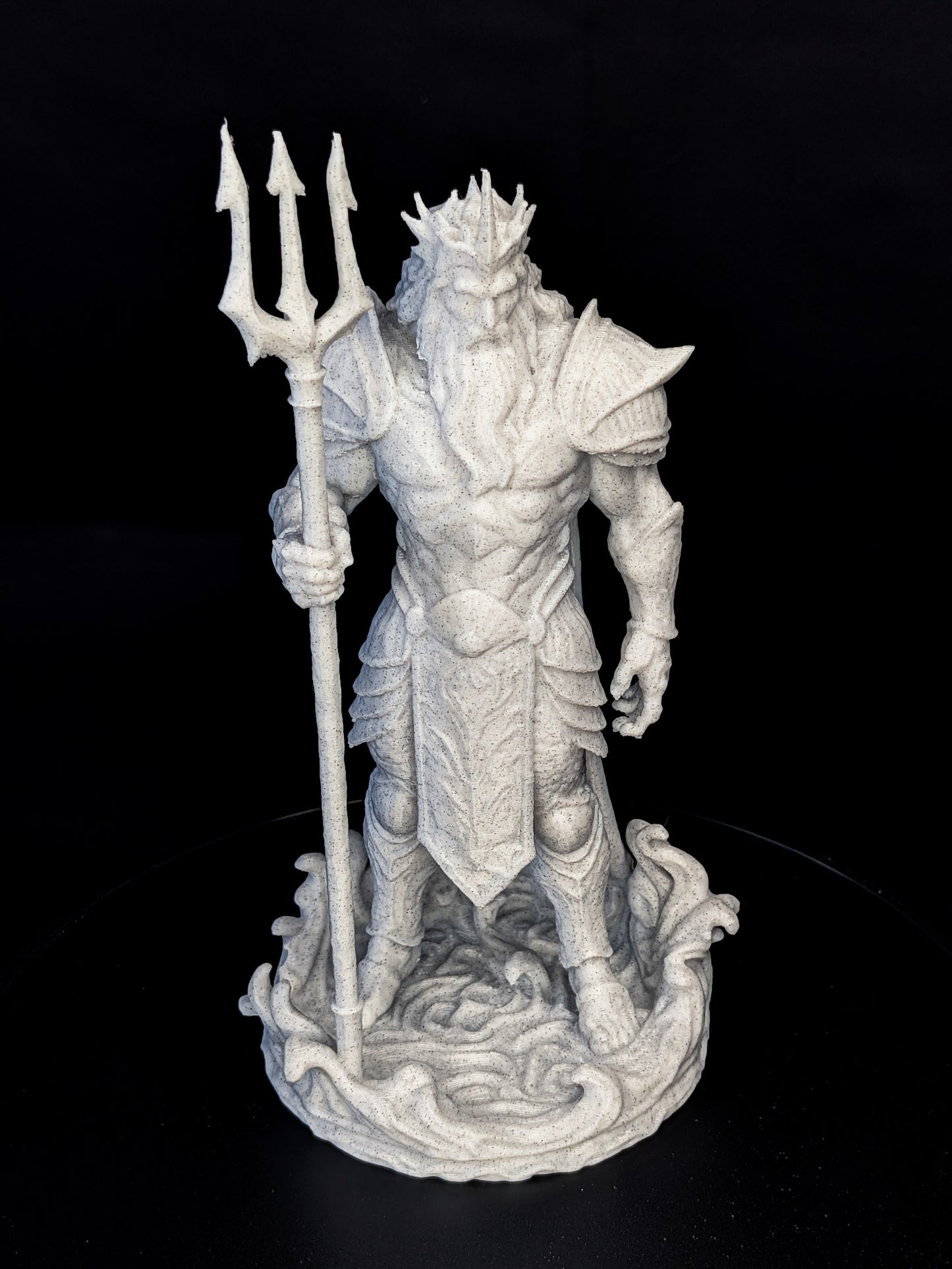 Poseidon Sea King Statue - Marble Finish Mythology Sculpture