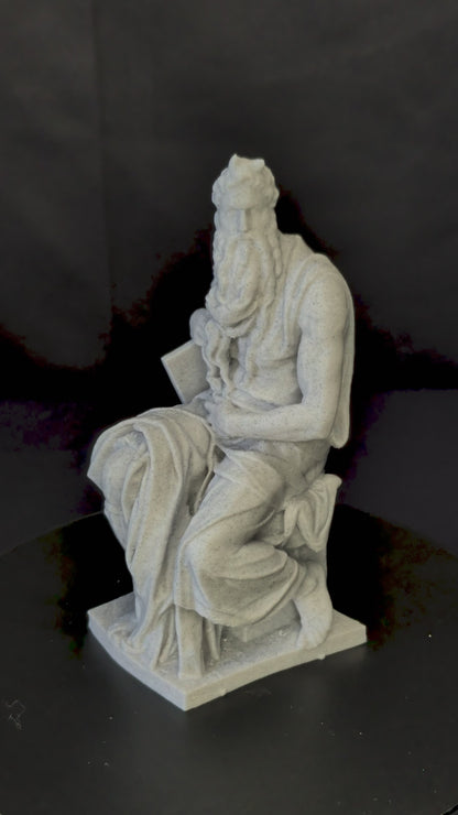 Michelangelo Moses Statue - Marble Style Sculpture