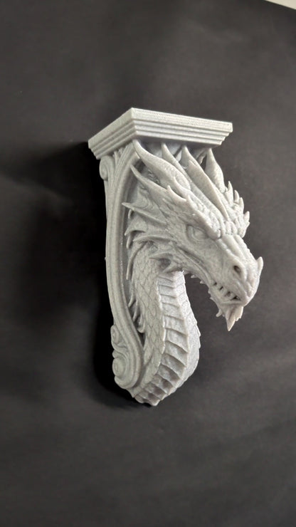 Dragon Wall Corbel - Gothic Dragon Shelf Bracket