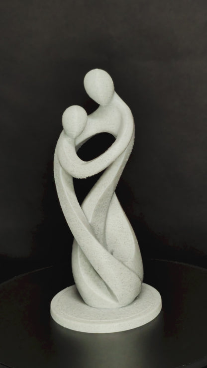 Eternal Embrace Statue - Marble Finish Modern Sculpture