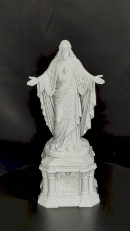 Jesus Statue - Marble Finish Christ Sculpture