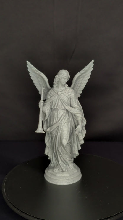 Archangel Gabriel Statue - Marble Style Angel Sculpture