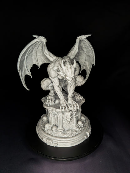 Marble Gargoyle Statue - Gothic Guardian Sculpture