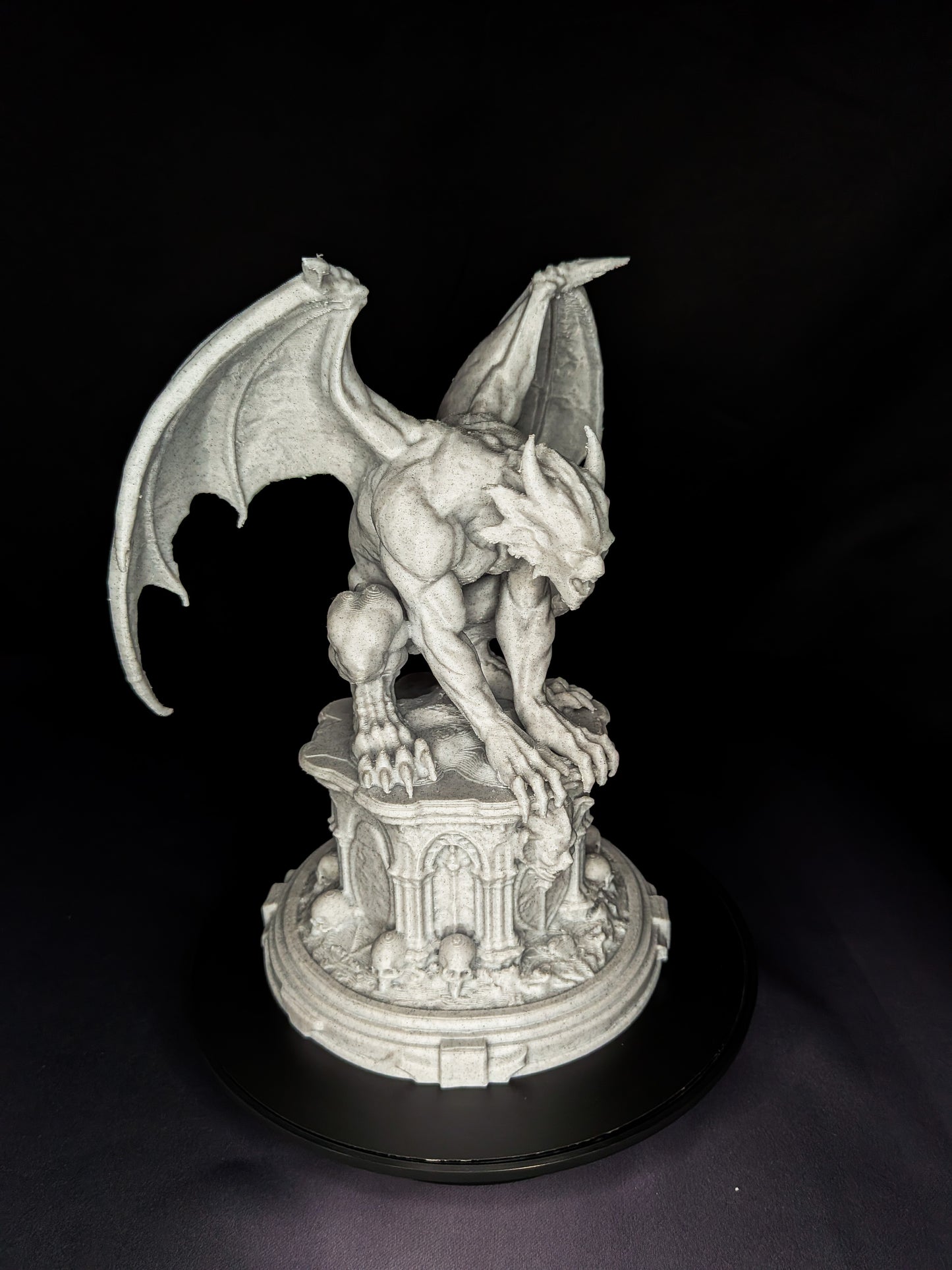 Marble Gargoyle Statue - Gothic Guardian Sculpture