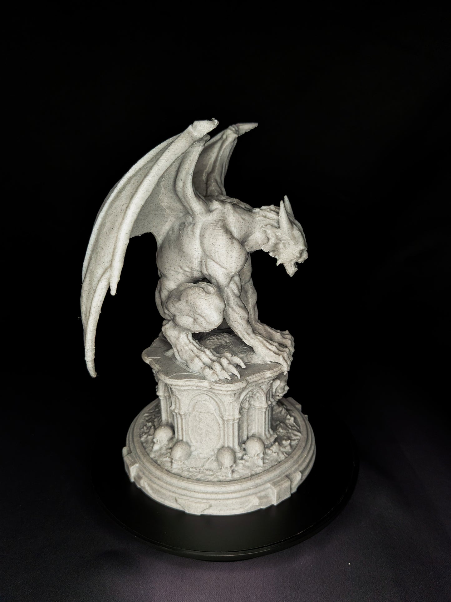 Marble Gargoyle Statue - Gothic Guardian Sculpture