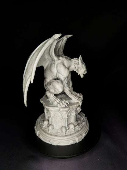Marble Gargoyle Statue - Gothic Guardian Sculpture