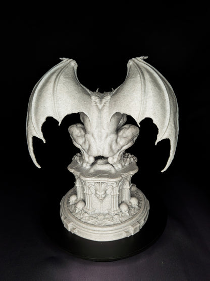 Marble Gargoyle Statue - Gothic Guardian Sculpture
