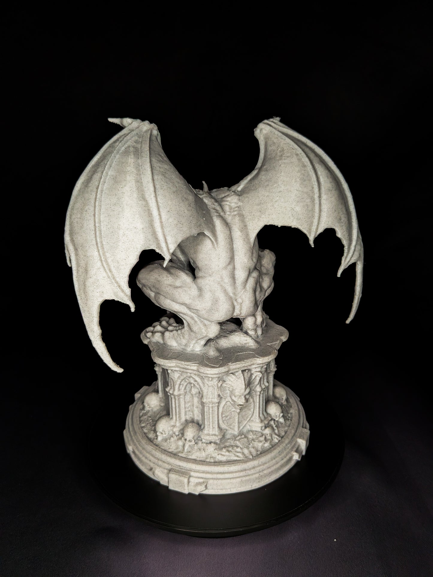 Marble Gargoyle Statue - Gothic Guardian Sculpture