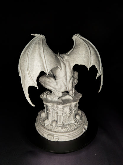 Marble Gargoyle Statue - Gothic Guardian Sculpture