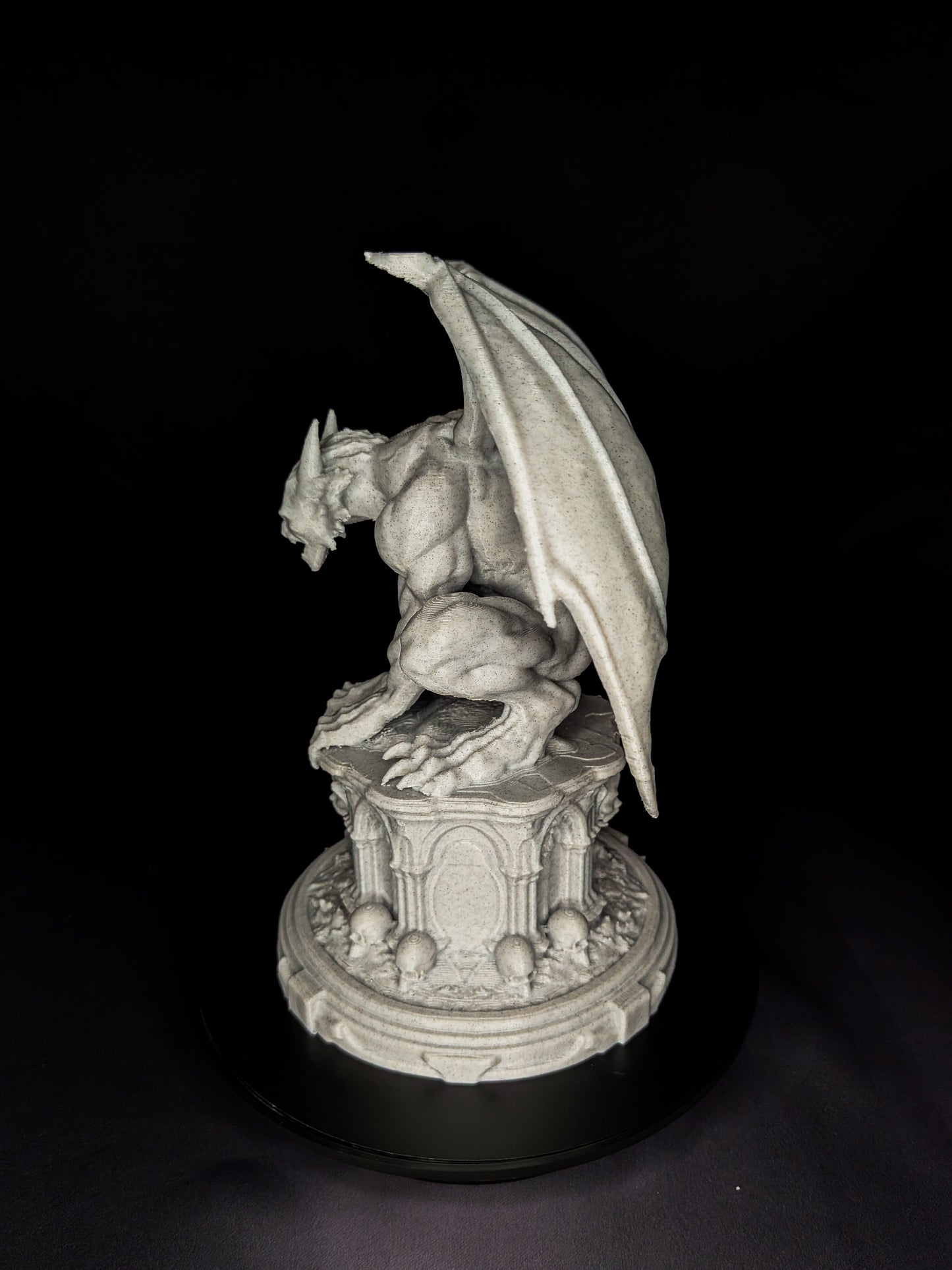Marble Gargoyle Statue - Gothic Guardian Sculpture
