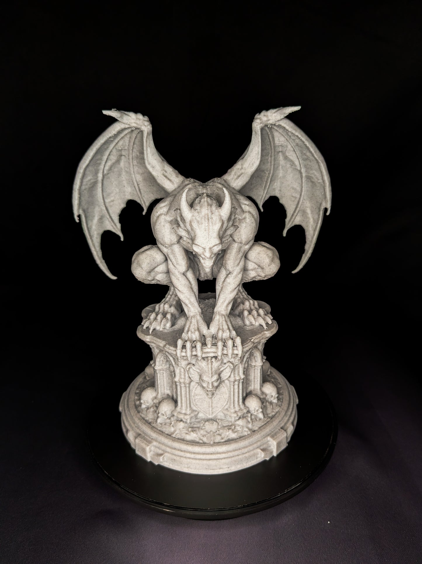 Marble Gargoyle Statue - Gothic Guardian Sculpture