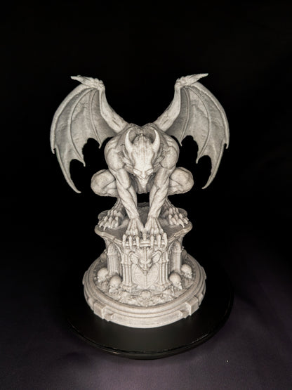 Marble Gargoyle Statue - Gothic Guardian Sculpture