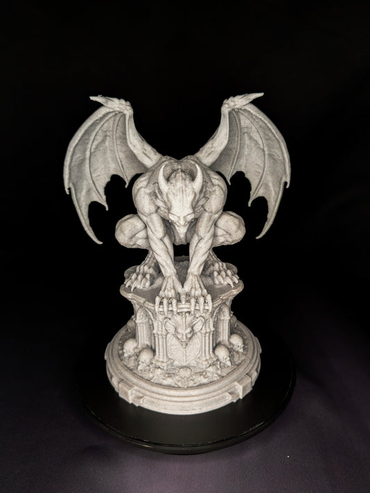 Marble Gargoyle Statue - Gothic Guardian Sculpture