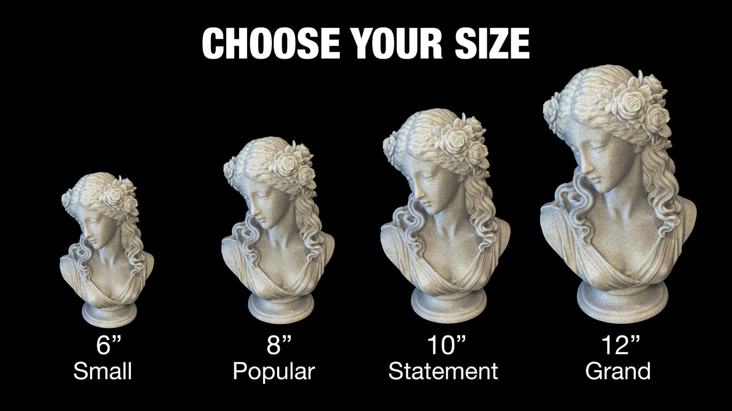 Aphrodite Bust - Marble Finish Greek Goddess Statue