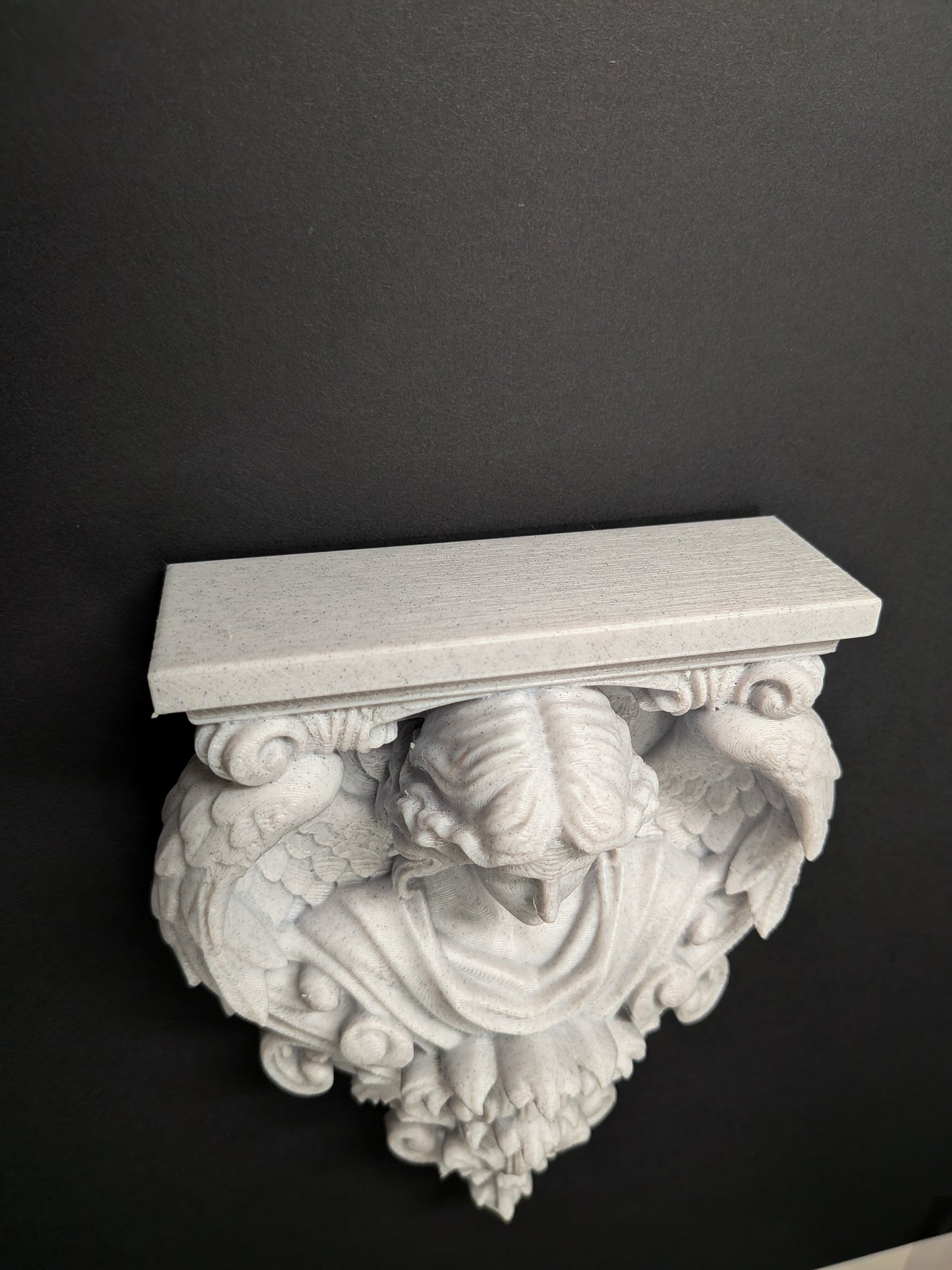 Angel Wall Corbel - Marble Style Architectural Angel Sculpture