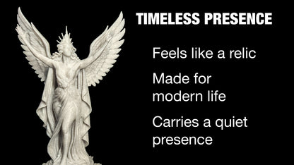 Art Deco Angel Statue - Marble Finish Winged Sculpture